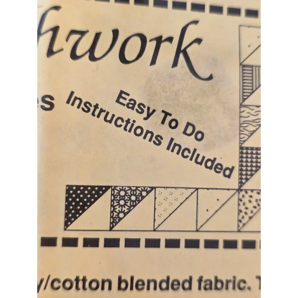 NOS VTG Quilt King 504 pieces Country Patchwork Quilting Kit Granny Cottagecore